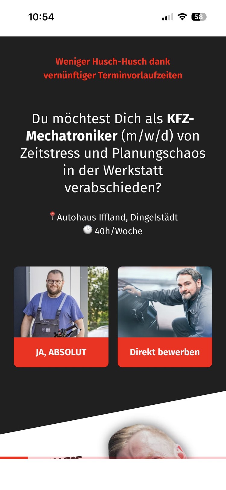 Funnel KFZ-Mechatroniker Autohaus Iffland